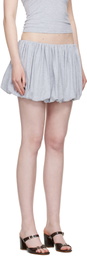 Belle Anna Gray Balloon Miniskirt