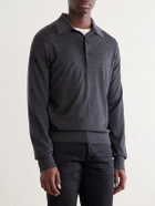 TOM FORD - Cashmere and Silk-Polo Shirt - Gray