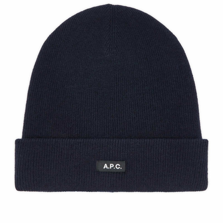 Photo: A.P.C. Men's Autumn Beanie in Dark Navy 