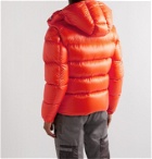 Moncler - Tarnos Slim-Fit Logo-Appliquéd Quilted Nylon-Shell Hooded Down Jacket - Orange