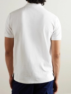 Polo Ralph Lauren - Logo-Embroidered Cotton-Blend Piqué Polo Shirt - White