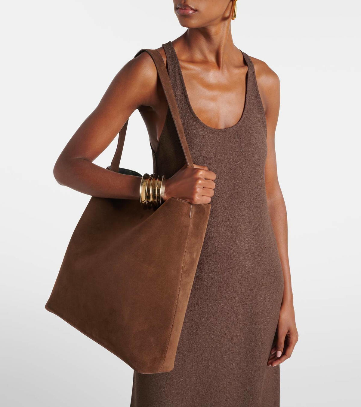 Aesther Ekme Sac Large suede tote bag