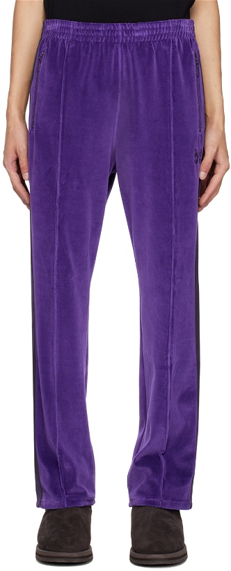 Photo: NEEDLES Purple Narrow Track Pants