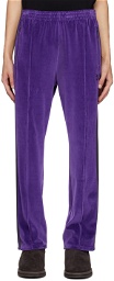 NEEDLES Purple Narrow Track Pants