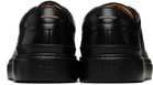 BOSS Black Rubber Trim Leather Sneakers