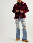 ERL - Checked Cotton-Corduroy Shirt - Red