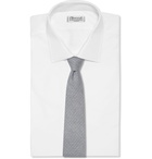 Rubinacci - Striped Linen Tie - Navy