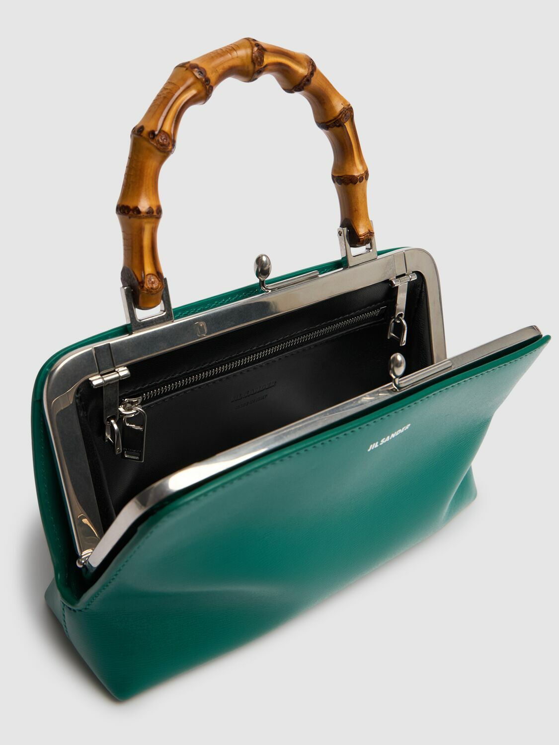 JIL SANDER Mini Goji Bamboo Palmellato Leather Bag Jil Sander