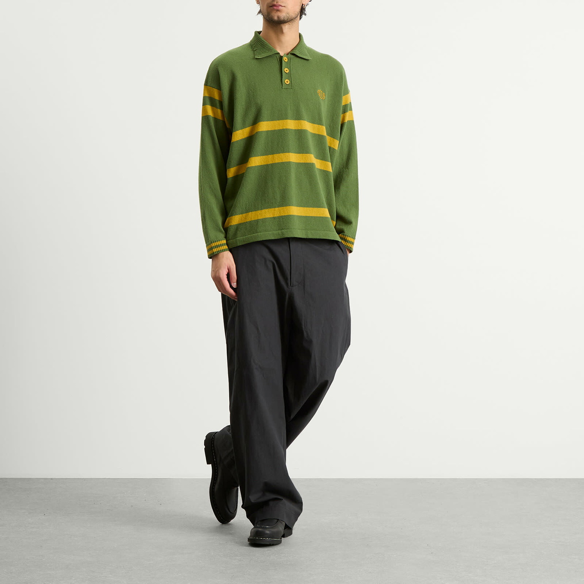 Bode Men's Regis Polo in Green