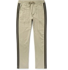 Y-3 - Slim-Fit Striped Tech-Jersey Track Pants - Beige