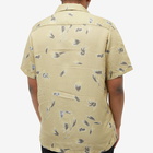 NN07 Men's Daniel Floral Vacation Shirt in Pale Olive