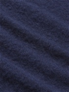 Drake's - Brushed Shetland Wool Sweater - Blue
