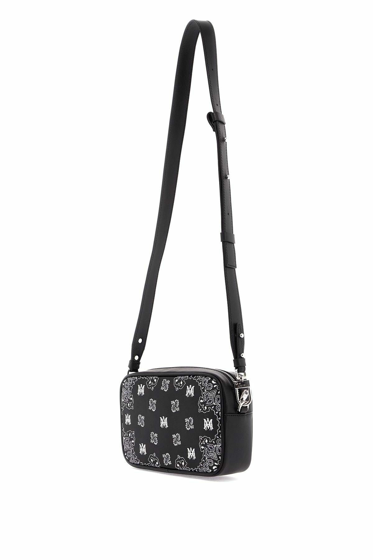 AMIRI 'bandana embroidered camera bag with Black Amiri