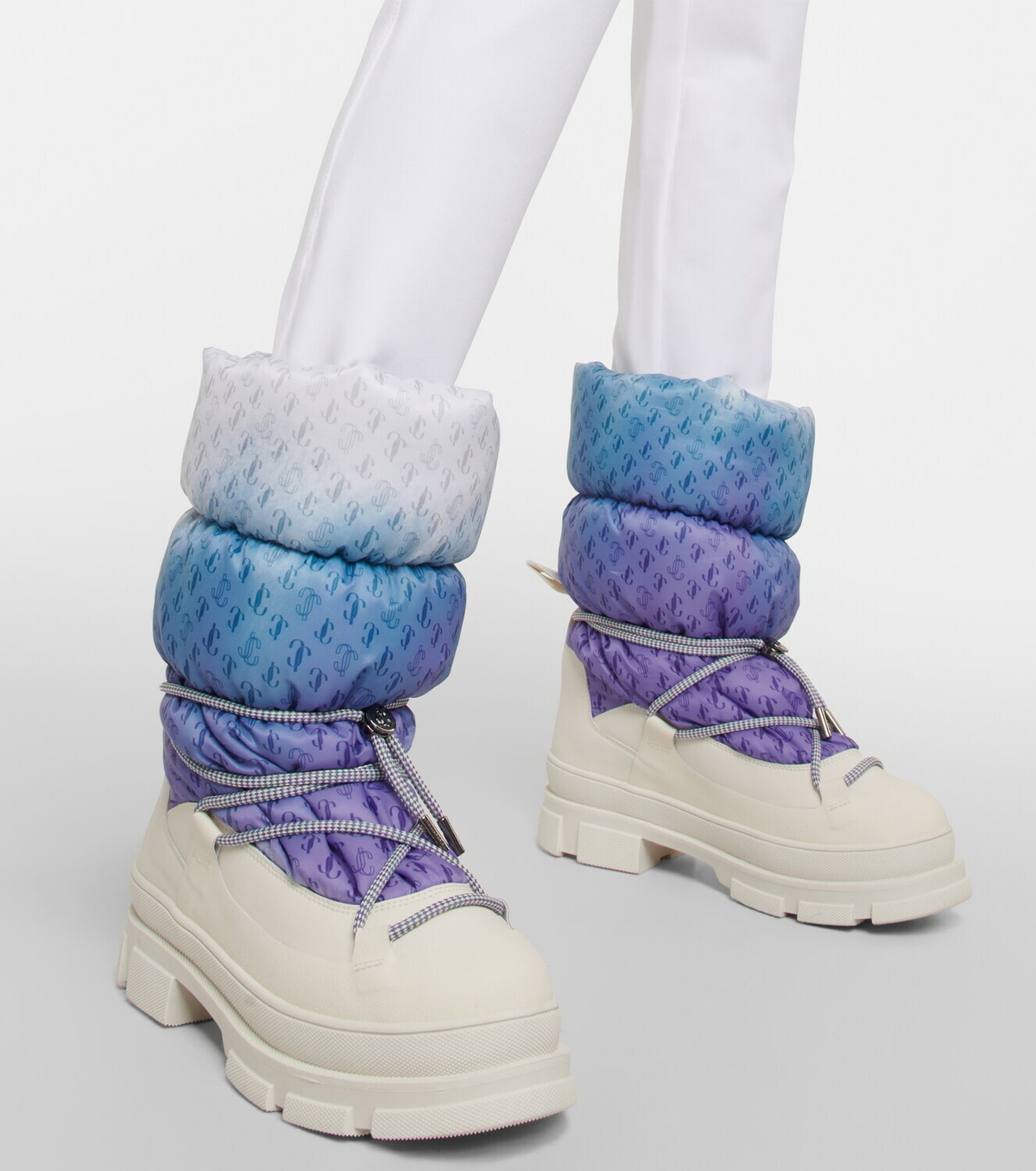 Jimmy Choo - Yeda monogram padded snow boots