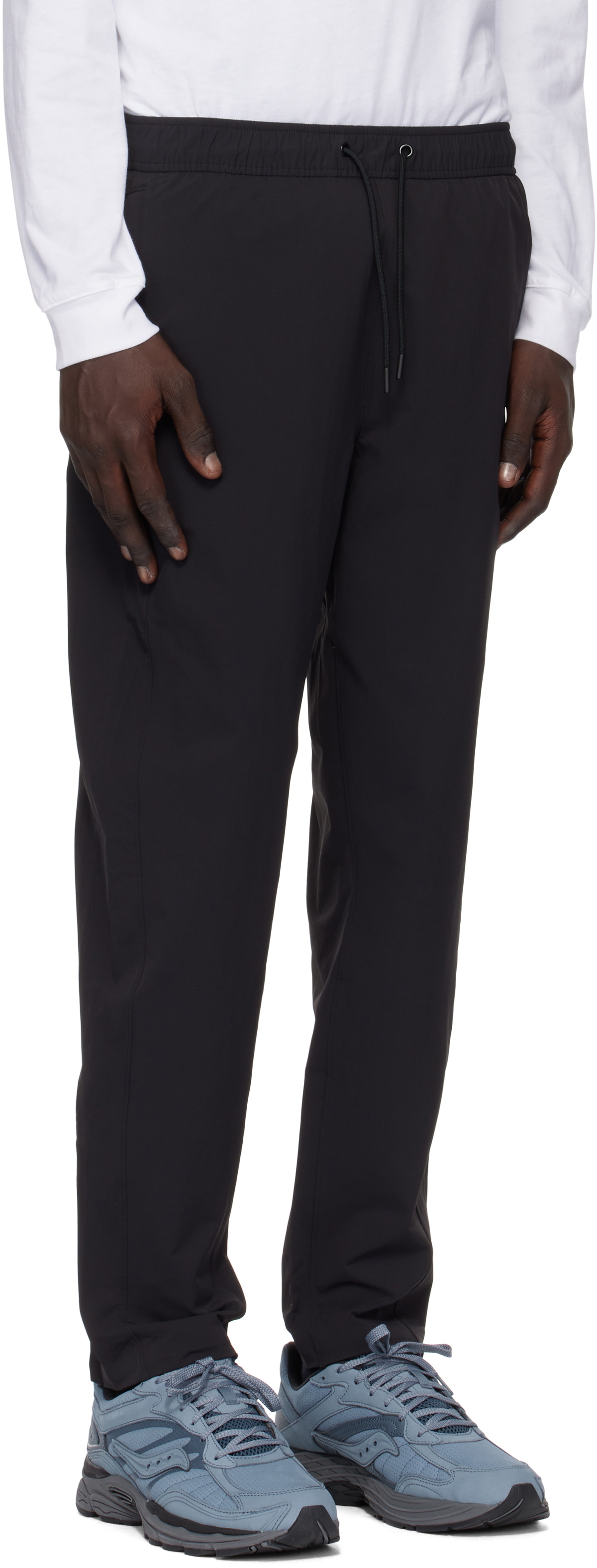Reigning Champ Black Nylon Oxford Team Track Pants