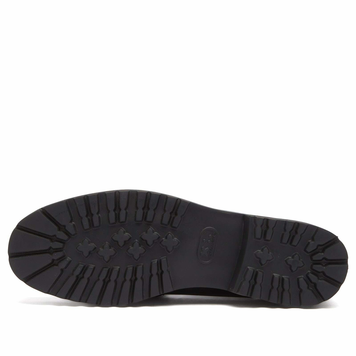 Bass Weejuns Men's Larson Lug Soft Grain Loafer in Black Textured Leather