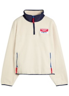 Cherry Los Angeles Racing Logo-appliquéd Half-zip Fleece Cream
