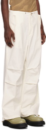 Dion Lee Beige Toggle Parachute Trousers