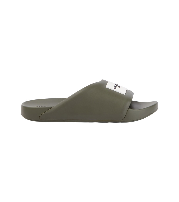 Photo: Givenchy Logo PU slides