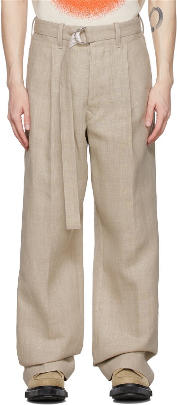 Photo: UNIFORME Beige Linen Trousers