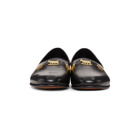 Bode Black Leather House Loafers