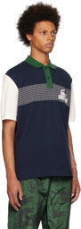 Lacoste Navy & Green Loose-Fit Polo
