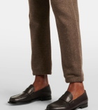 The Row Teo cashmere and cotton sweatpants