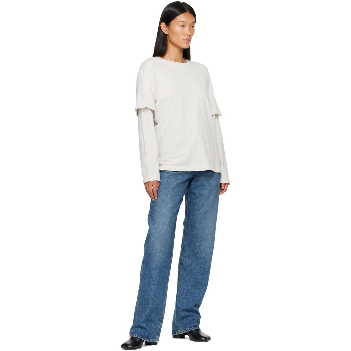 AGOLDE Off-White Lois T-shirt