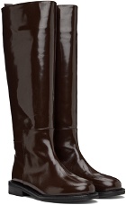 LE17SEPTEMBRE Brown Leather Tall Boots
