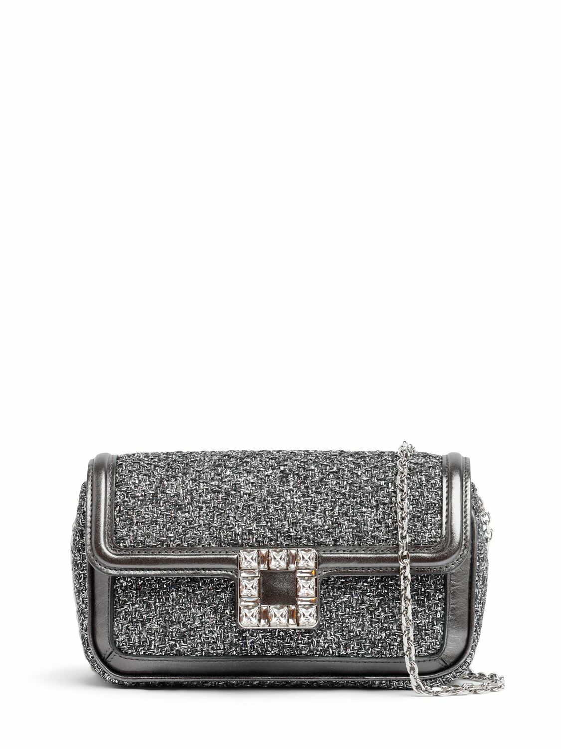 ショルダーバッグ・ポシェット ROGER VIVIER Jeu de fille bag in viscose and leather Viv' Jeu De Fille embellished shoulder bag in white - Roger