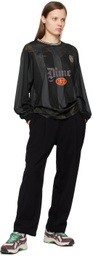 Dime Black Pleated Trousers
