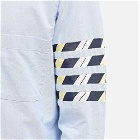 Thom Browne Men's Tie Stripe 4 Bar Button Down Shirt in Light Blue