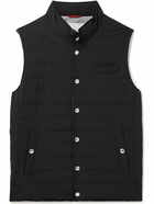 Brunello Cucinelli - Quilted Nylon Down Gilet - Black