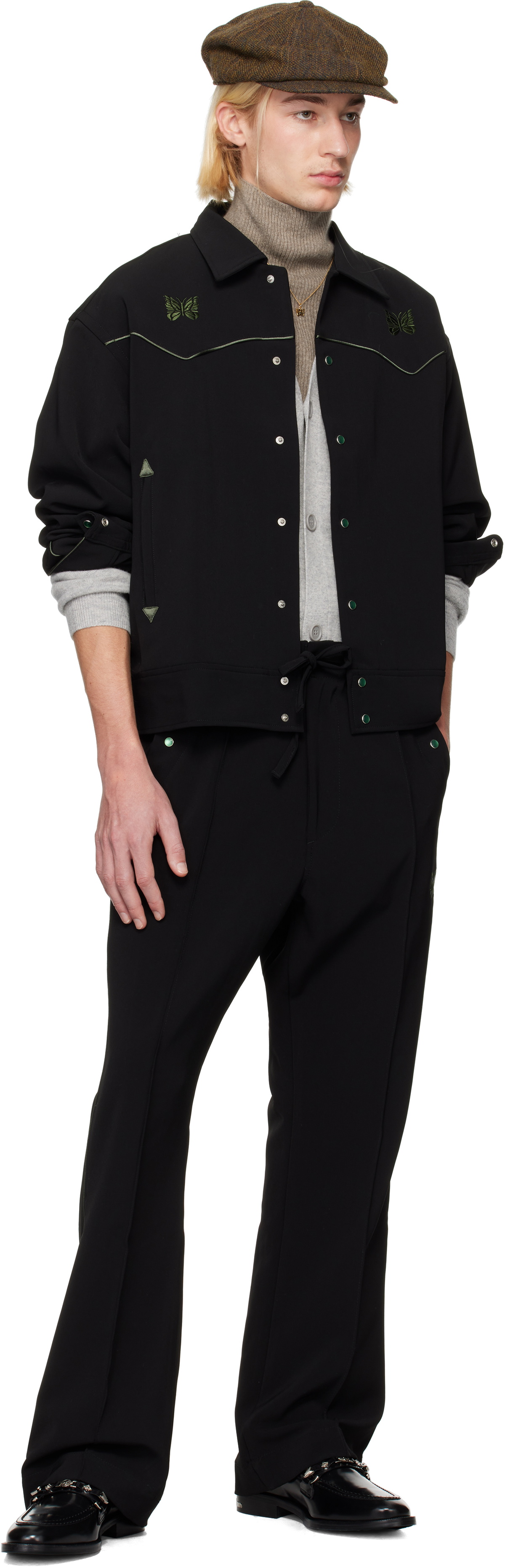 NEEDLES Black Piping Cowboy Jacket Needles