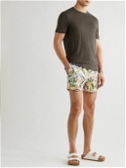 Club Monaco - Arlen Printed Swim Shorts - Green