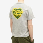 Human Made Men's Heart Badge T-Shirt in Gray