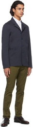 Paul Smith Navy Organic Cotton Work Blazer