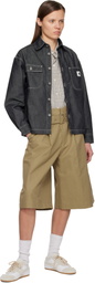 Carhartt Work In Progress Gray Louis Denim Jacket