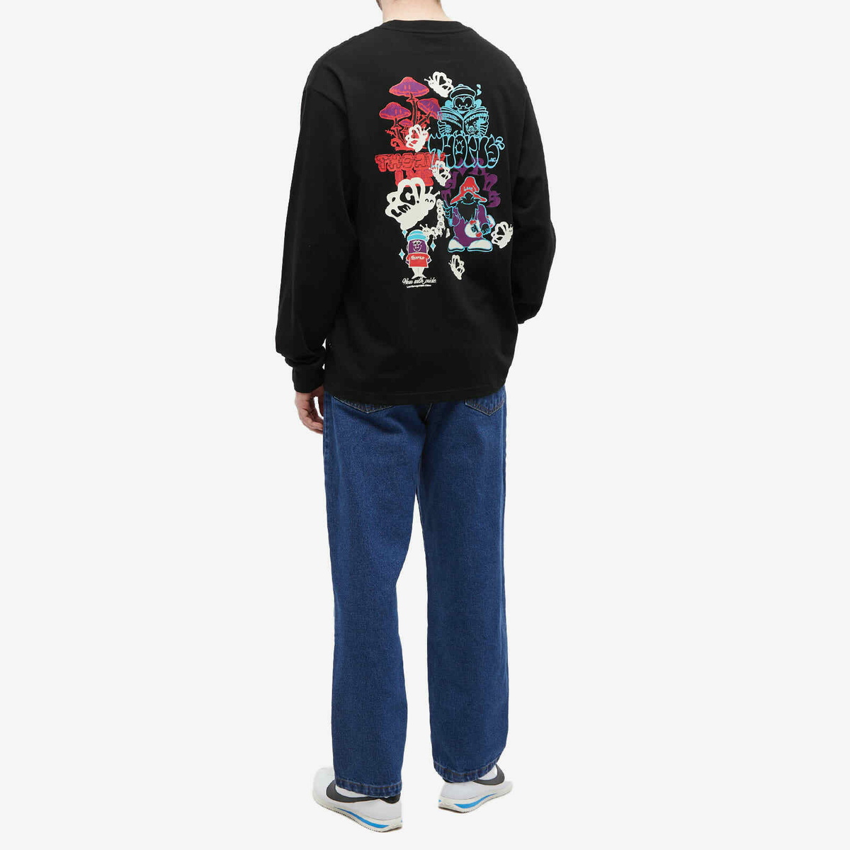 [ LMC]★ THORNS FANTASY LONG SLV TEE LMC Men's Long Sleeve Thorns Fantasy T-Shirt in Black LMC