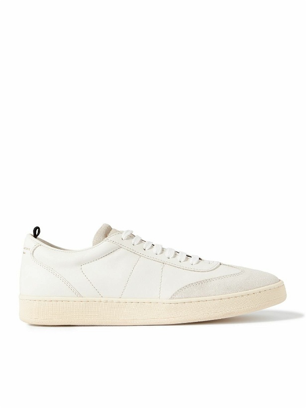 Photo: Officine Creative - Kombo Suede-Trimmed Leather Sneakers - Neutrals