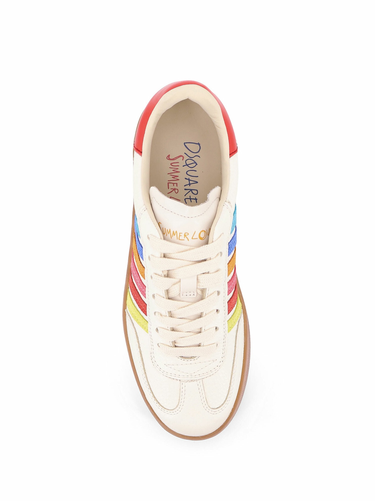 Boxer Dsquared2 Summer Lovers Leather Sneakers With