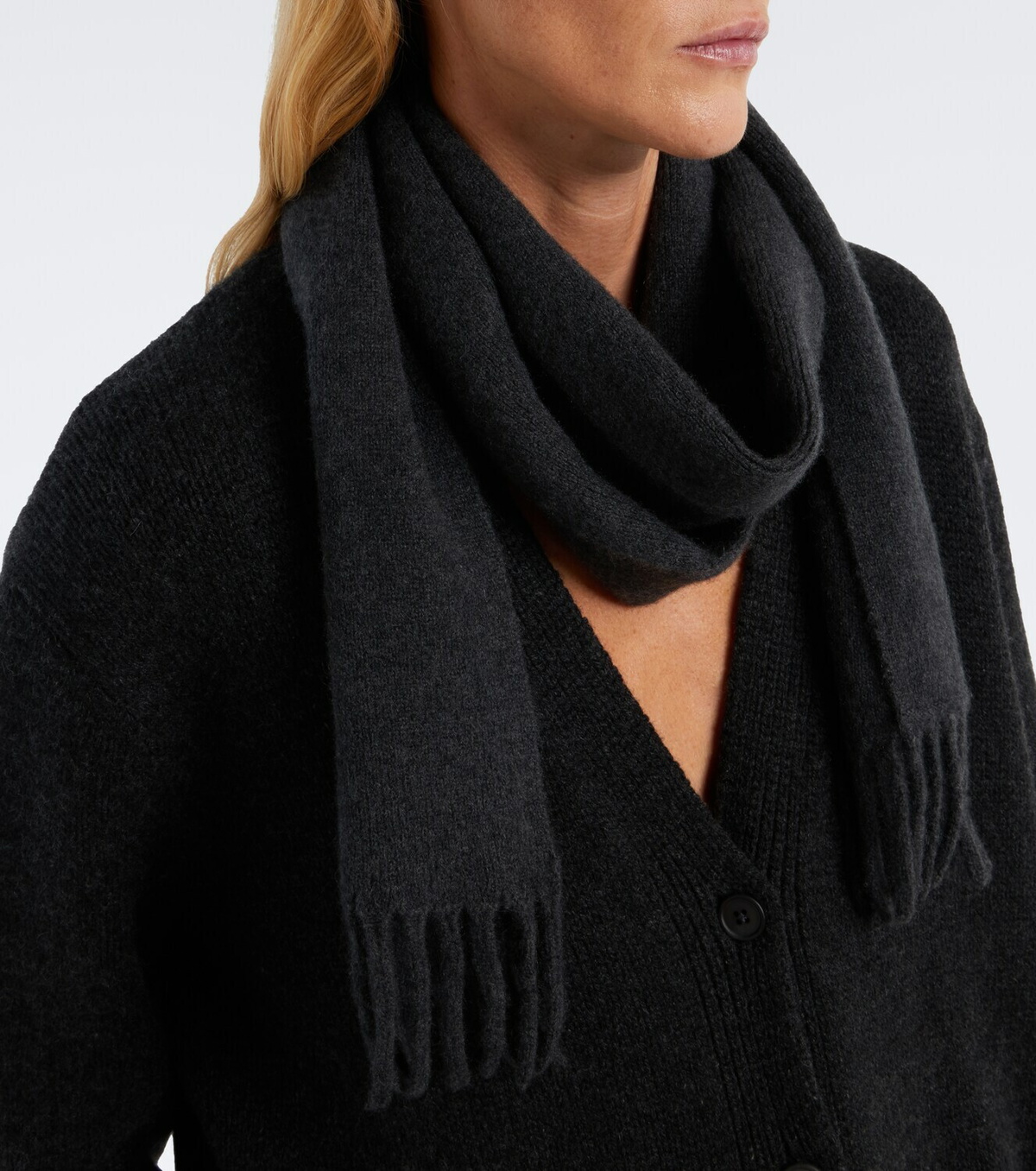 The Row Querta cashmere, alpaca, and silk scarf