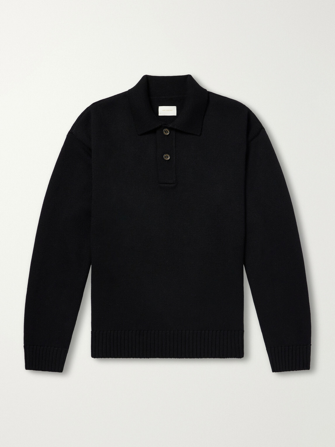 Aimé Leon Dore - Merino Wool Polo Sweater - Black