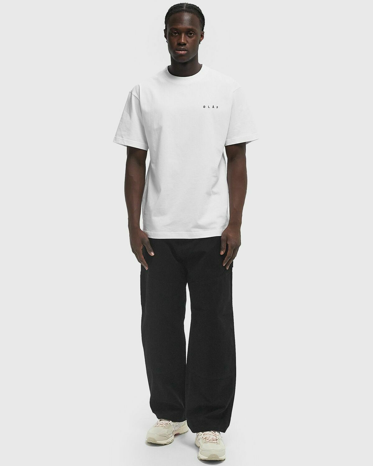 ØLÅF MARBLES TEE White Mens Shortsleefe