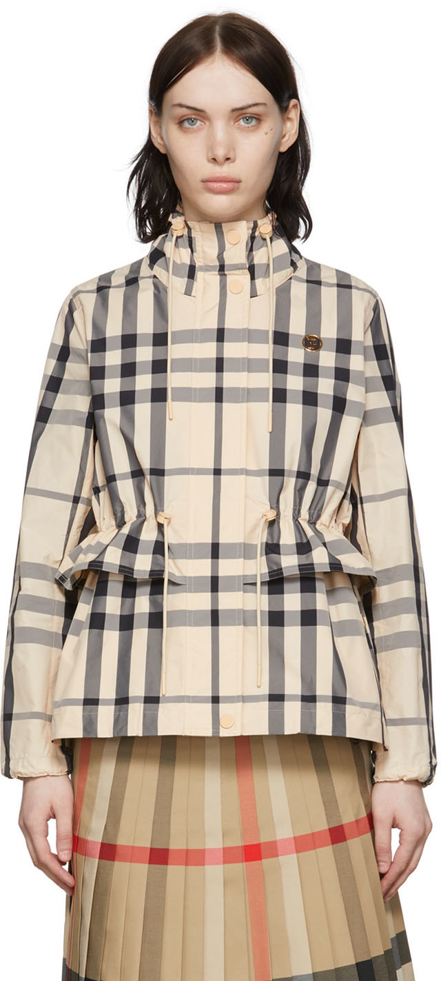 Burberry Beige Vintage Check Jacket Burberry