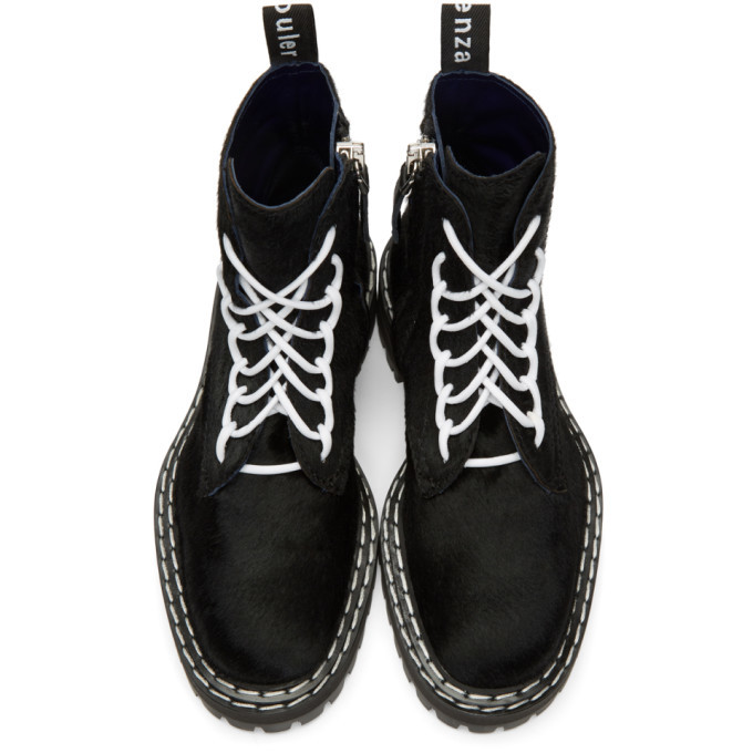 Proenza Schouler Black Pony Lace Up Boots Proenza Schouler