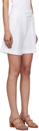 Max Mara White Jessica Shorts