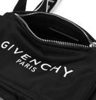 GIVENCHY - Logo Webbing-Trimmed Shell Messenger Bag - Black