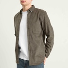 Portuguese Flannel Men's Lobo Button Down Corduroy Shirt in Grey