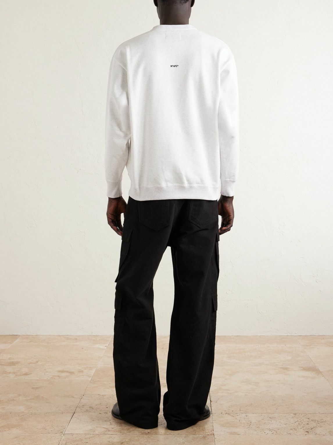 WTAPS - Cotton-Fleece Sweatshirt - Gray